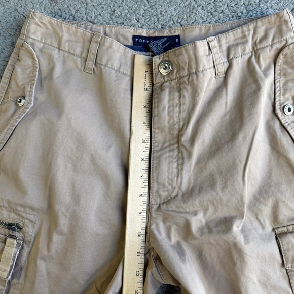 Tommy Hilfiger Mens Cargo Shorts Tan Khaki Multi Pocket Cotton Size 30 - Picture 8 of 15